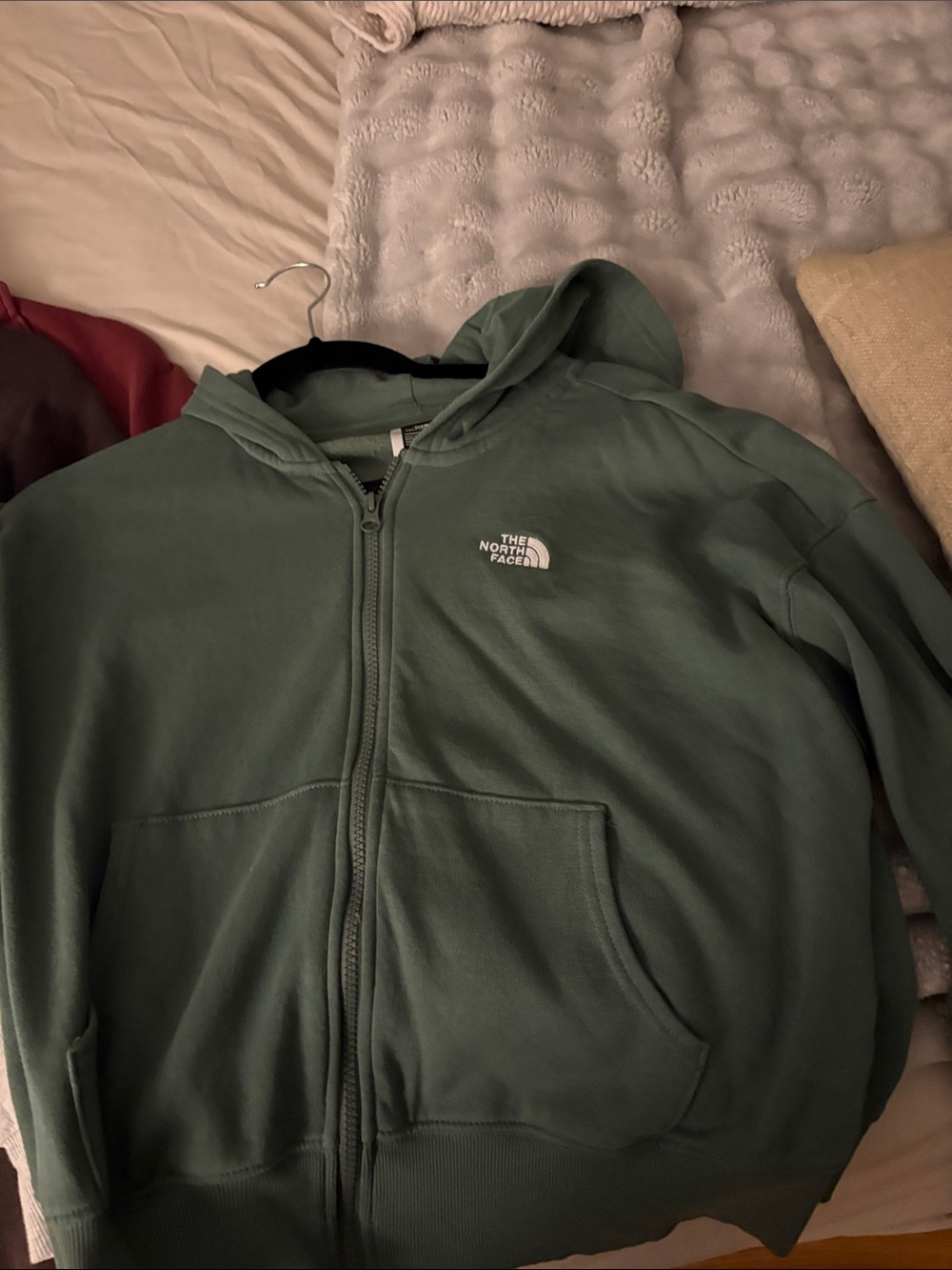 The North Face Forest Green Full-Zip Hoodie